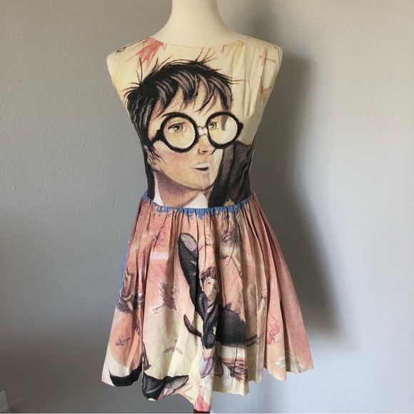 Unique Vintage Dresses & Skirts - ✨Upcycled DIY Harry Potter homemade sheet dress Hogwarts Unique Vintage Pinup✨